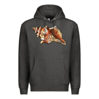 Charcoal Heather sea   shell Premium Hoodie - BarkalooDesign