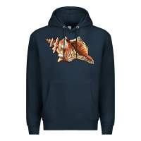 Navy sea   shell Premium Hoodie - BarkalooDesign