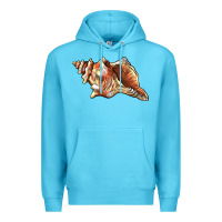 Ocean Blue sea   shell Premium Hoodie - BarkalooDesign