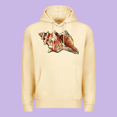 Sea   Shell Premium Hoodie Designed By Barkaloodesign