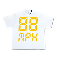 White 88mph funny Urban Heavy Tee - artisFamous