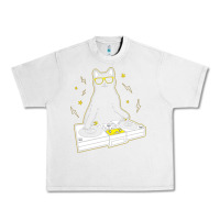 Lunar Rock cat dj Urban Heavy Tee - artisFamous