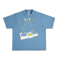 Pebble Blue cat dj Urban Heavy Tee - artisFamous