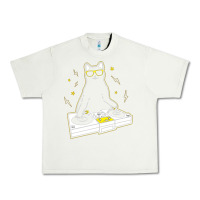 Pistachio cat dj Urban Heavy Tee - artisFamous