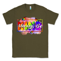 Army Green Always be kind Classic Tee - FaDigitalArtStudio