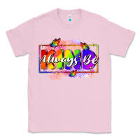 Bubblegum Pink Always be kind Classic Tee - FaDigitalArtStudio