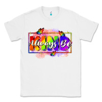 White Always be kind Classic Tee - FaDigitalArtStudio