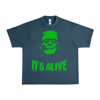 Midnight Navy frankenstein Urban Heavy Tee - artisFamous