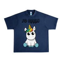 Navy so manly funny unicorn Urban Heavy Tee - artisFamous