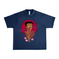 Navy Black Betty Boop Urban Heavy Tee - artisFamous