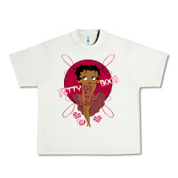 Pistachio Black Betty Boop Urban Heavy Tee - artisFamous