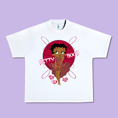 Black Betty Boop Urban Heavy Tee Designed By Artisfamous
