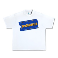 White blockbuster ticket Urban Heavy Tee - artisFamous