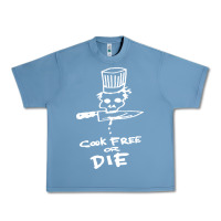 Pebble Blue bourdain cook free or die Urban Heavy Tee - artisFamous