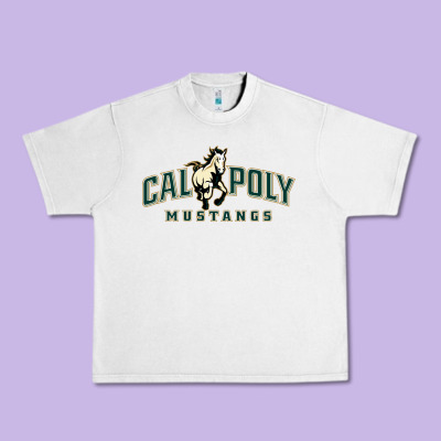 Cal Poly Mustangs Urban Heavy Tee Designed By Artisfamous