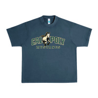 Midnight Navy cal poly mustangs Urban Heavy Tee - artisFamous