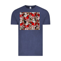 Vintage Denim Merry Christmas Vintage Tee - CowhideDigitalArt