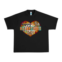 Black Happy Valentınes Day Urban Heavy Tee - CowhideDigitalArt