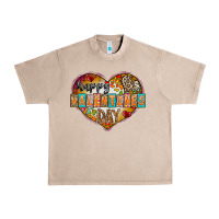 French Oak Happy Valentınes Day Urban Heavy Tee - CowhideDigitalArt