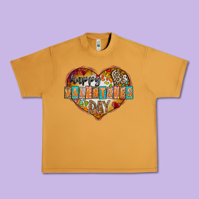 Happy Valentınes Day Urban Heavy Tee Designed By Cowhidedigitalart