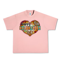 Salmon Happy Valentınes Day Urban Heavy Tee - CowhideDigitalArt