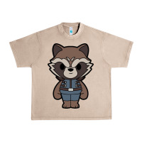 French Oak rocket racoon chibi Urban Heavy Tee - artisFamous