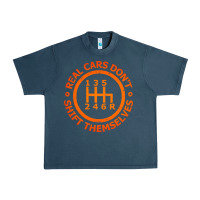 Midnight Navy real cars dont shift themselves Urban Heavy Tee - artisFamous