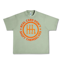 Oil Green real cars dont shift themselves Urban Heavy Tee - artisFamous
