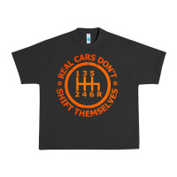 Pigment Black real cars dont shift themselves Urban Heavy Tee - artisFamous