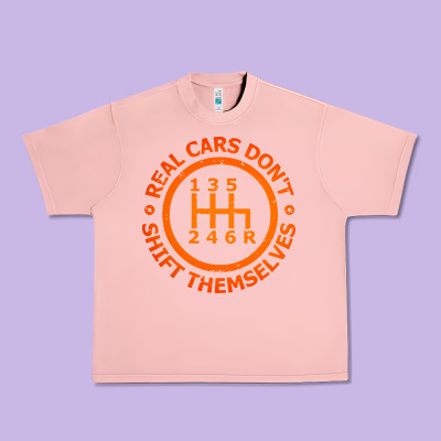 Real Cars Dont Shift Themselves Urban Heavy Tee Designed By Artisfamous