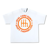 White real cars dont shift themselves Urban Heavy Tee - artisFamous