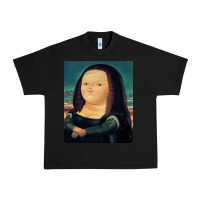 Black fernando botero mona lisa Urban Heavy Tee - artisFamous
