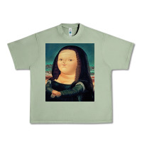 Oil Green fernando botero mona lisa Urban Heavy Tee - artisFamous
