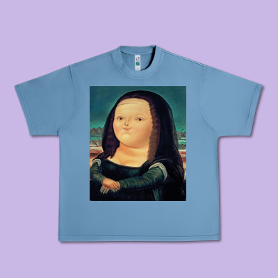 Fernando Botero Mona Lisa Urban Heavy Tee Designed By Artisfamous