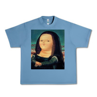 Pebble Blue fernando botero mona lisa Urban Heavy Tee - artisFamous