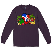 Plum dominican republic hearts Long Sleeve Tee - Artiststas