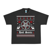 Hail Santa Ugly Christmas Sweater   Sweatshirt Urban Heavy Tee | Teevron