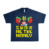 Navy mr krabs show me the money Urban Heavy Tee - artisFamous