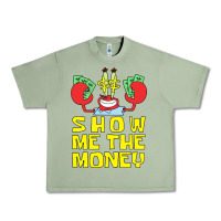 Oil Green mr krabs show me the money Urban Heavy Tee - artisFamous