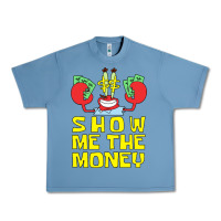Pebble Blue mr krabs show me the money Urban Heavy Tee - artisFamous