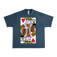 Midnight Navy king of hearts Urban Heavy Tee - artisFamous