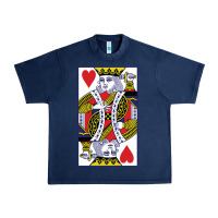 Navy king of hearts Urban Heavy Tee - artisFamous