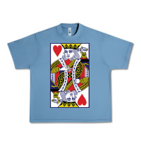 Pebble Blue king of hearts Urban Heavy Tee - artisFamous