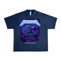 Navy blast the lightning Urban Heavy Tee - artisFamous