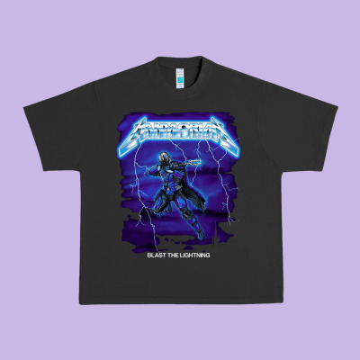 Blast The Lightning Urban Heavy Tee Designed By Artisfamous