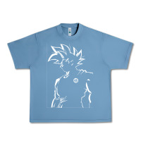 Pebble Blue Goku Urban Heavy Tee - artisFamous
