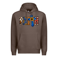 Coffee American Flag Faith Premium Hoodie - Jasminsmagicworld