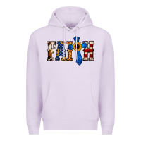 Lilac American Flag Faith Premium Hoodie - Jasminsmagicworld