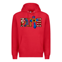 Red American Flag Faith Premium Hoodie - Jasminsmagicworld