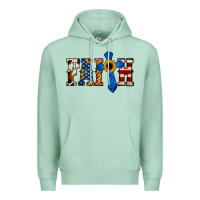 Seafoam American Flag Faith Premium Hoodie - Jasminsmagicworld